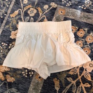 Free People Movement Get Your Flirt On White Athletic Shorts